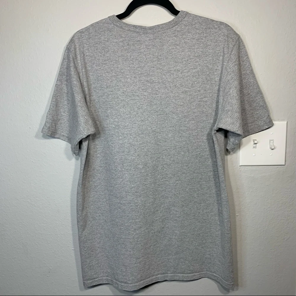 Y2K Champion Spellout Logo Essential Grey‎ Tee Medium - Picture 3 of 4